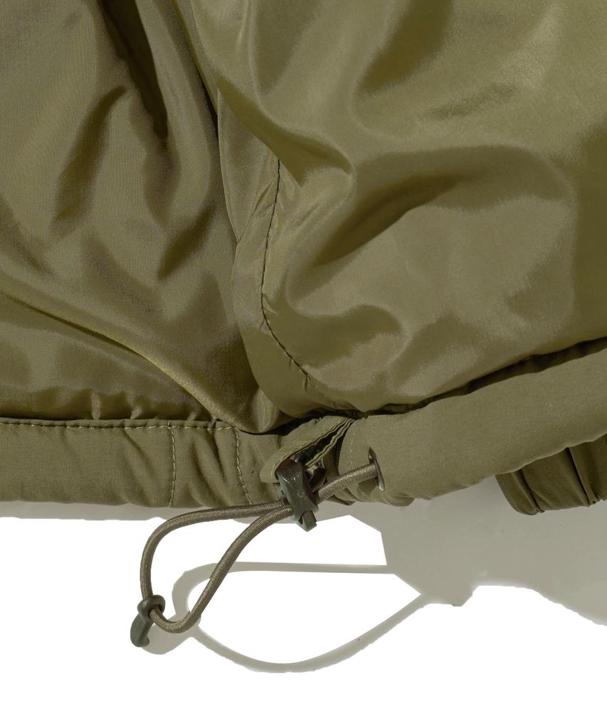 Phyps Motorcycle Quilting Collarless Jacket Khaki