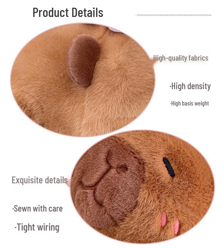 Capybara Plush Pillow Toy: Soothing Birthday Gift for Girls