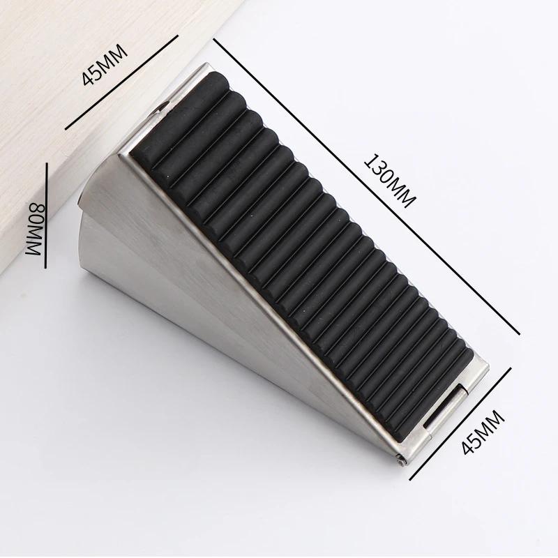 1 szt. Regulowany stoper do drzwi Stal nierdzewna Stoper do drzwi Bez gwoździ Antypoślizgowa guma Sprężynowy korek do drzwi Antykolizyjny Bezpieczeństwo