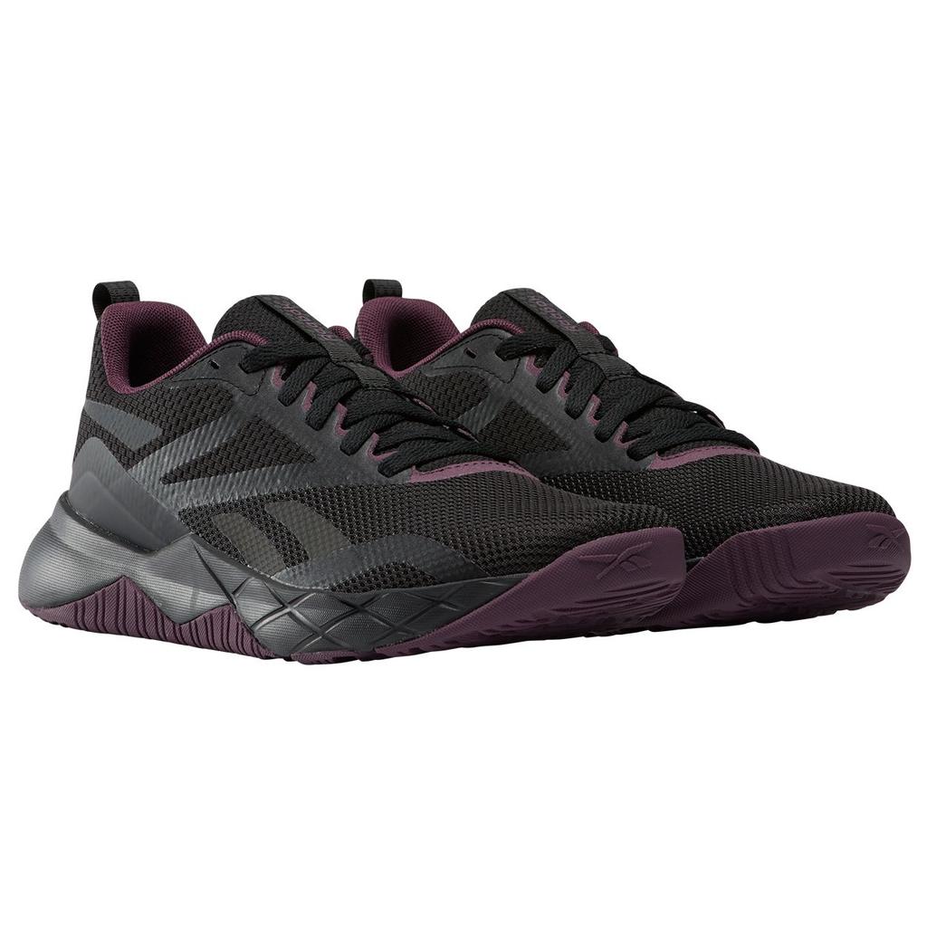 Reebok Nfx Trainer Comfortable Versatile Support Low Top Training Shoes Women Sneakers Black Purple 100205408