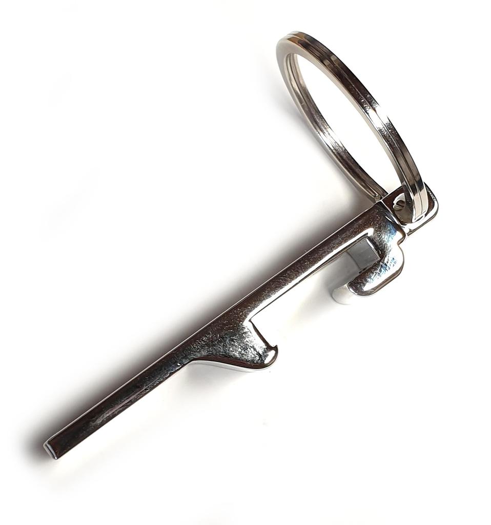 Porte-clés décapsuleur Keychain métal - Tonton Cowboy Wanted