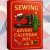 2025 Weihnachtskalender Advent 24 Tage Weihnachts-Advents-Countdown-Kalender Nähen Handgefertigt Geschenkbox für Nähbegeisterte