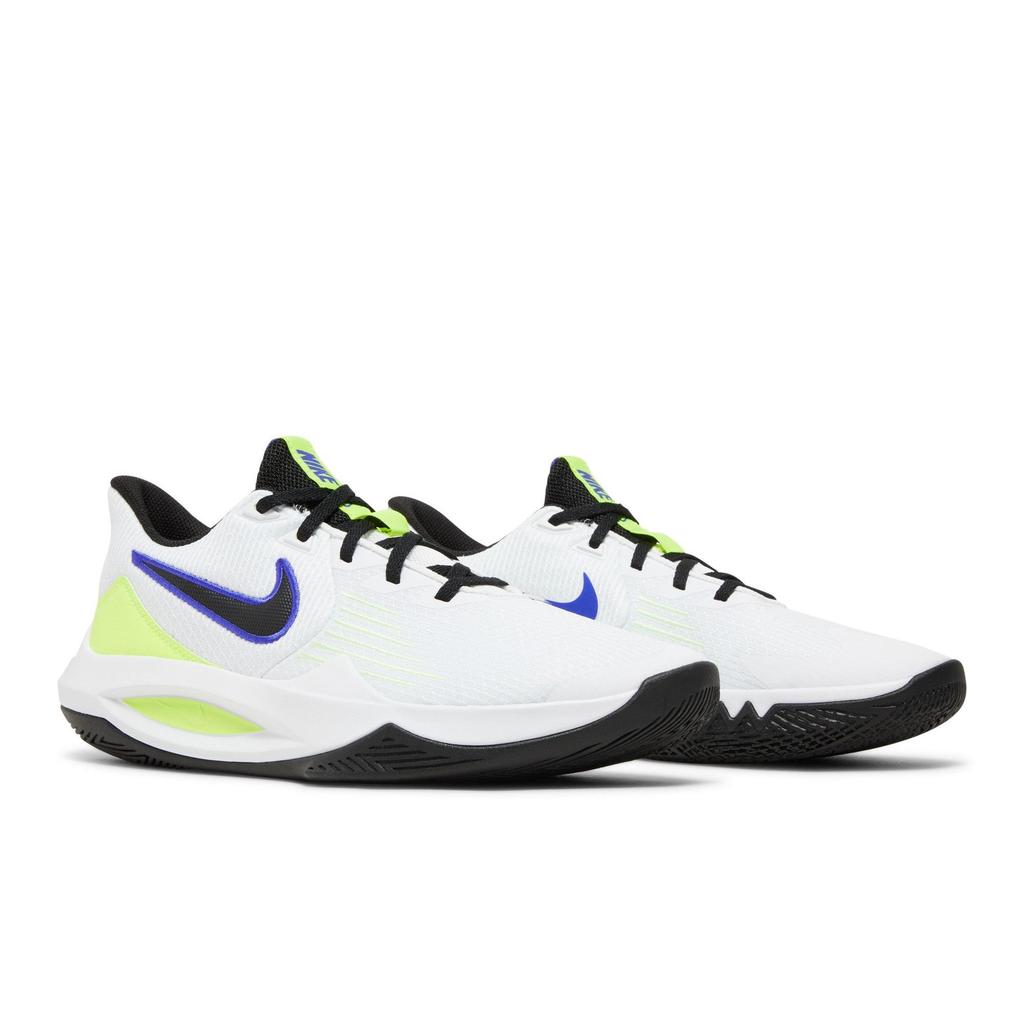 Nike Precision 5 'White Barely Volt' (Unisex) White / Barely Volt / Volt / Black Basketball Shoes CW3403 100