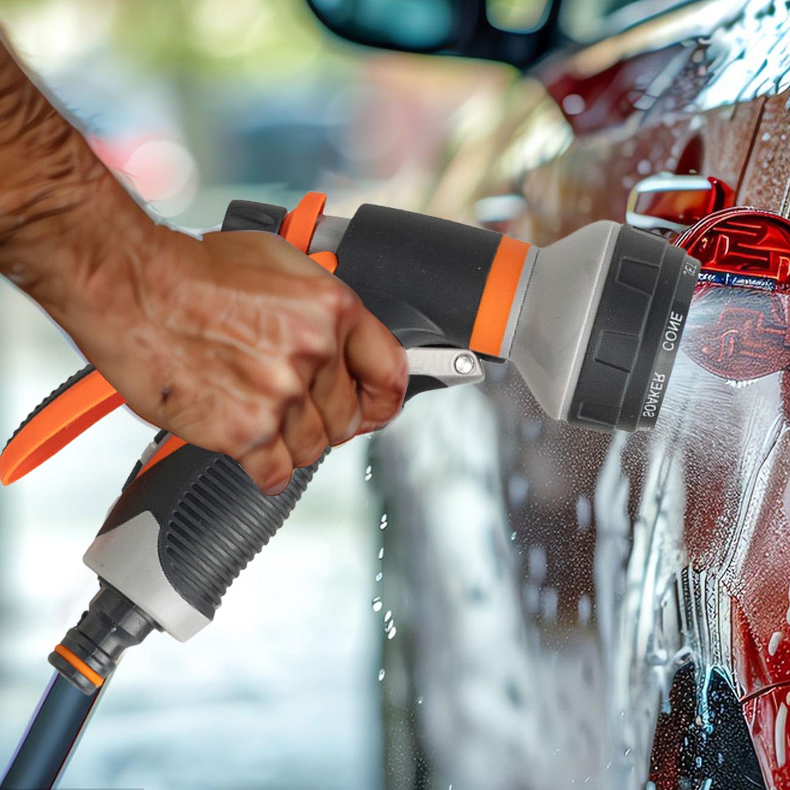 

Garden Hose Nozzle Multi-Functional 8 Patterns Water Hose Sprayer Nozzle For Car Washing Pet Grooming Planting Pool Maintenance CN