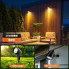 MEIKEE 20W LED Warm IP66 Power Hours of No Wiring for Parking Front of and Plants of All-Aluminum Spotlight, 2000lm, White, Waterproof, 2-Pin/3-Pin