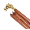 Foldable Handcrafted Sheesham Wood Unisex Surgical Walking Stick with Horse Brass Handle