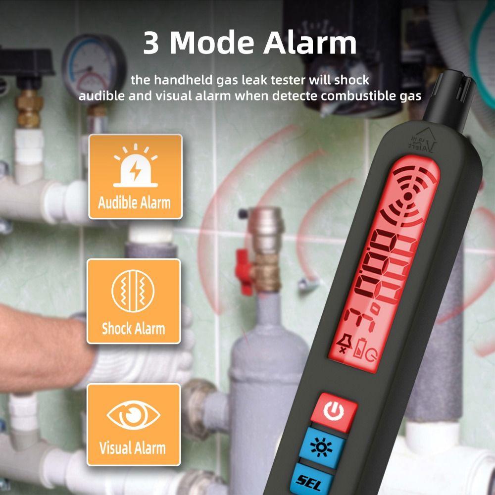 

Sound and Light Vibration Alarm Combustible Gas Detector Gas Detection Tool Gas Detector