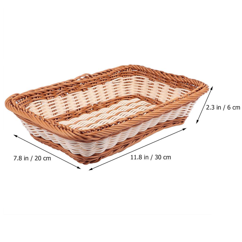 1Pcs Rustic Woven Storage Basket Premium Material Fruit Vegetable Basket with Open Design for Easy Access Ideal for Kitchen