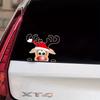 2PCS Christmas Decoration Car Stickers Reflective Magnetic Decal Bulbs Santa Snowman Elk Magnetic Decal Car Stickers