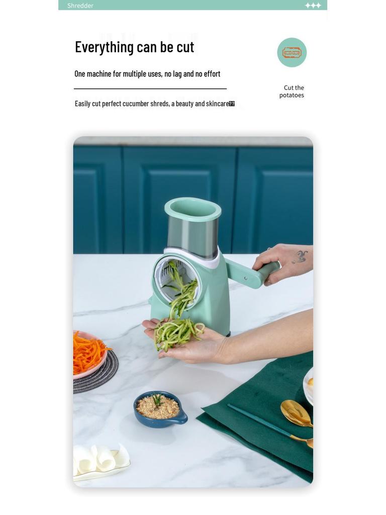 Storm Multifunctional Vegetable Chopper & Slicer: Julienne Peeler & Grater for Potatoes