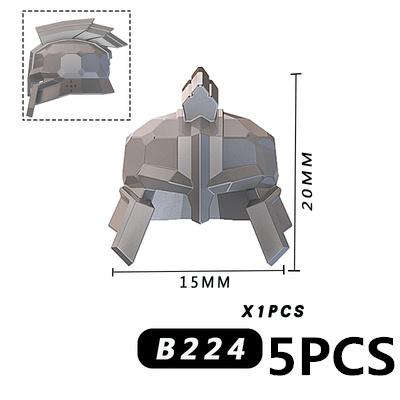 Medieval Military Soldier Weapon MOC Building Blocks Accessories Anime Figures Battle Axes Swords Gun Helmets Vest Toy Gift K018