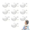 10PCS Empty Stress Ball Kit Blank Skins Milky Making Kit Noisy Sand Expander Tool Glutinous Stress Relief Base Container for Adults