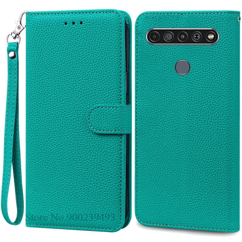 For LG K61 Etui Myk Silikon Lær Lommebok Flip Etui For LG K61 Deksel Coque For Fundas LG K61 LGK61 K 61 Telefonetuier Skall