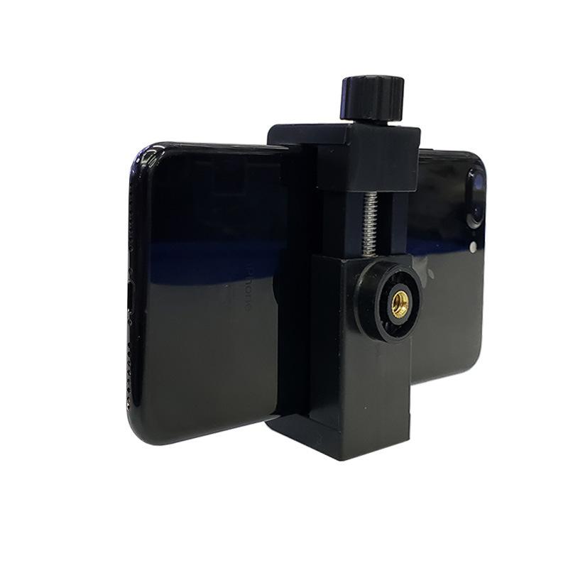360 Degree Mobile Phone Universal Clip Compatible For Iphone Tripod Mount With 1/4 Screw Cellphone Holder Desk Tripod Adapter