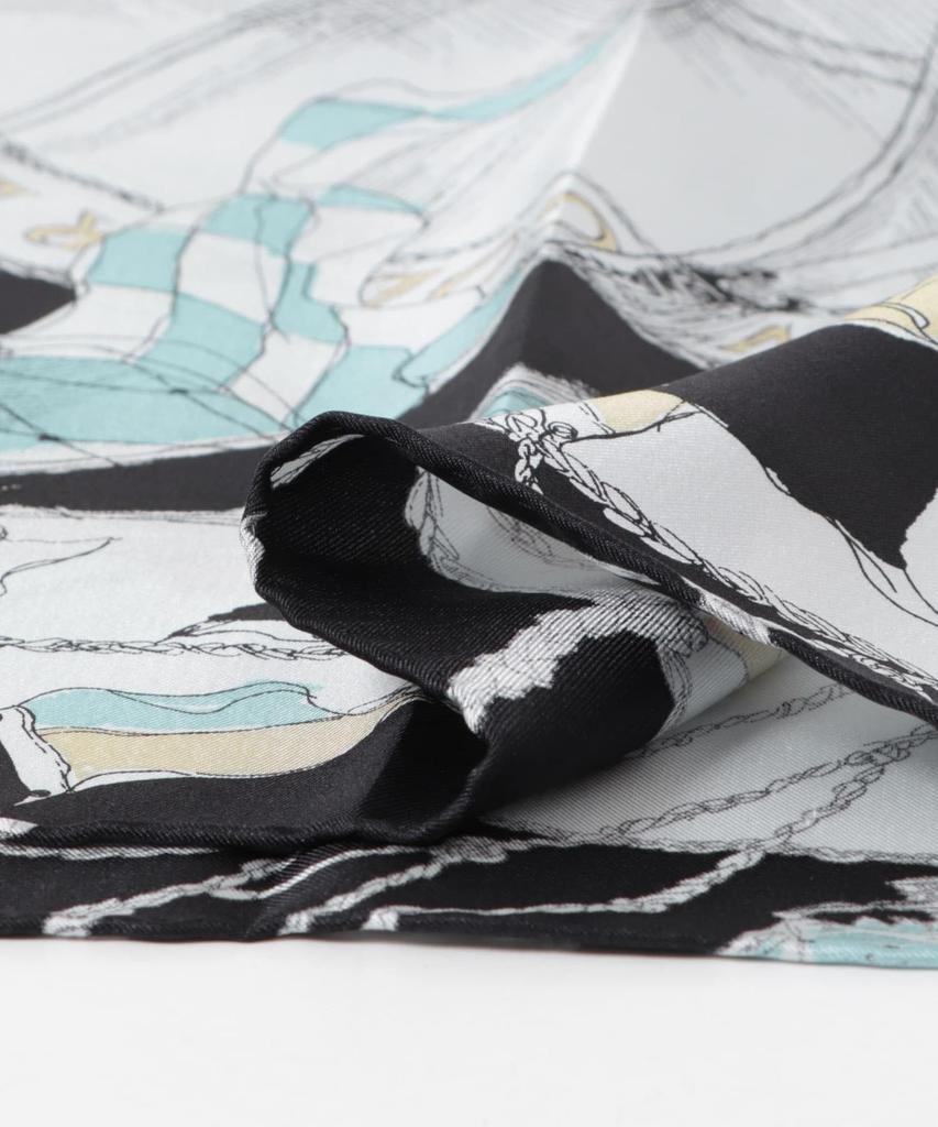 Urban Research Rosso Manipuri 65 Montgolfier Balloon Handkerchief, Women's, RWA6-0153330005, Black, Free Size