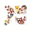 12pcs Creative 3D Layered PVC Butterfly Stickers for Home, Romantic Decoration of Indoors and Outdoors, Ideal for Garden Parties, Cakes, Walls