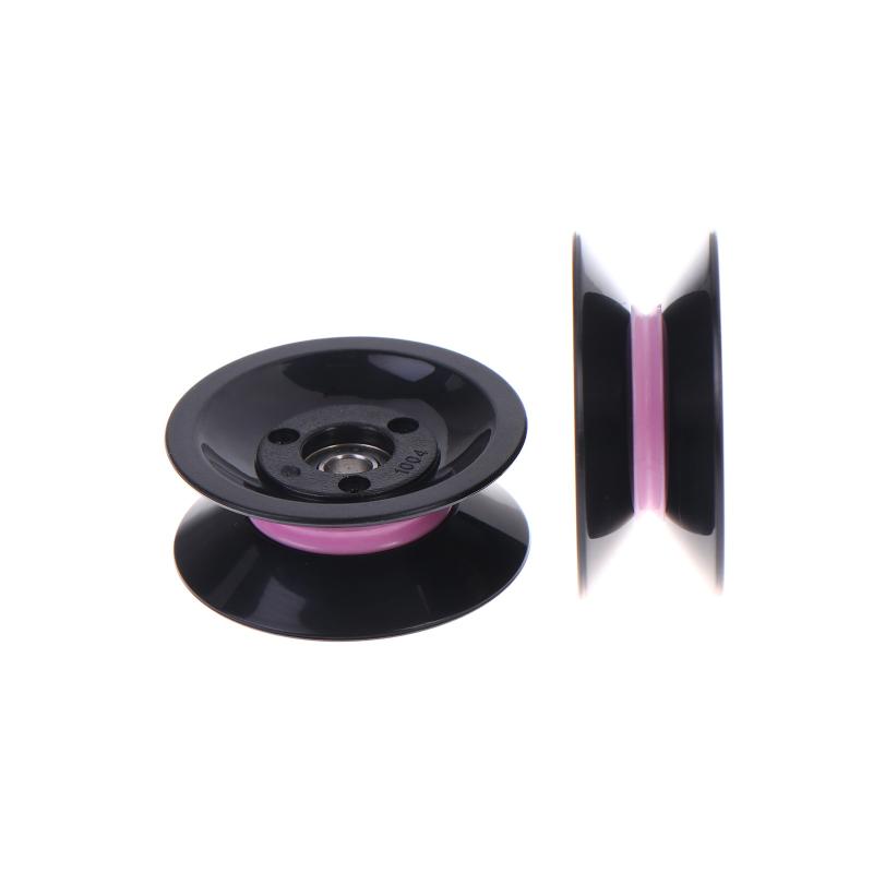 2 Stück 1004 U-Nut V-Nut Rad Wickelmaschine Riemenscheibe Keramik Drahtführungsrad Kombinierte Führungsscheibe