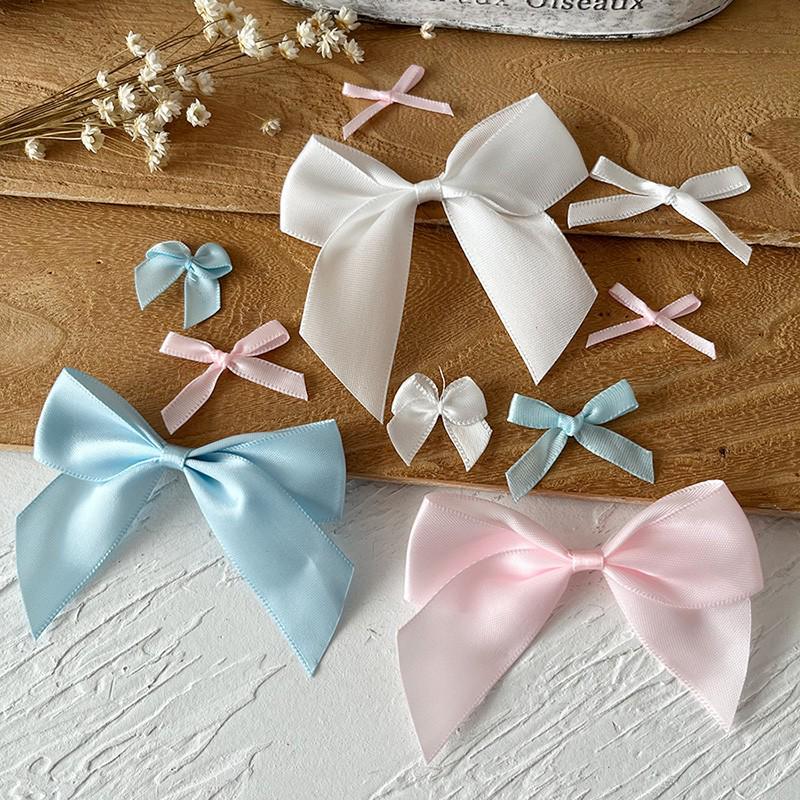 2.5cm Wide Handmade Ribbon Bow Knot for DIY Clothing & Hair Accessories, Card Holders, and Decorations