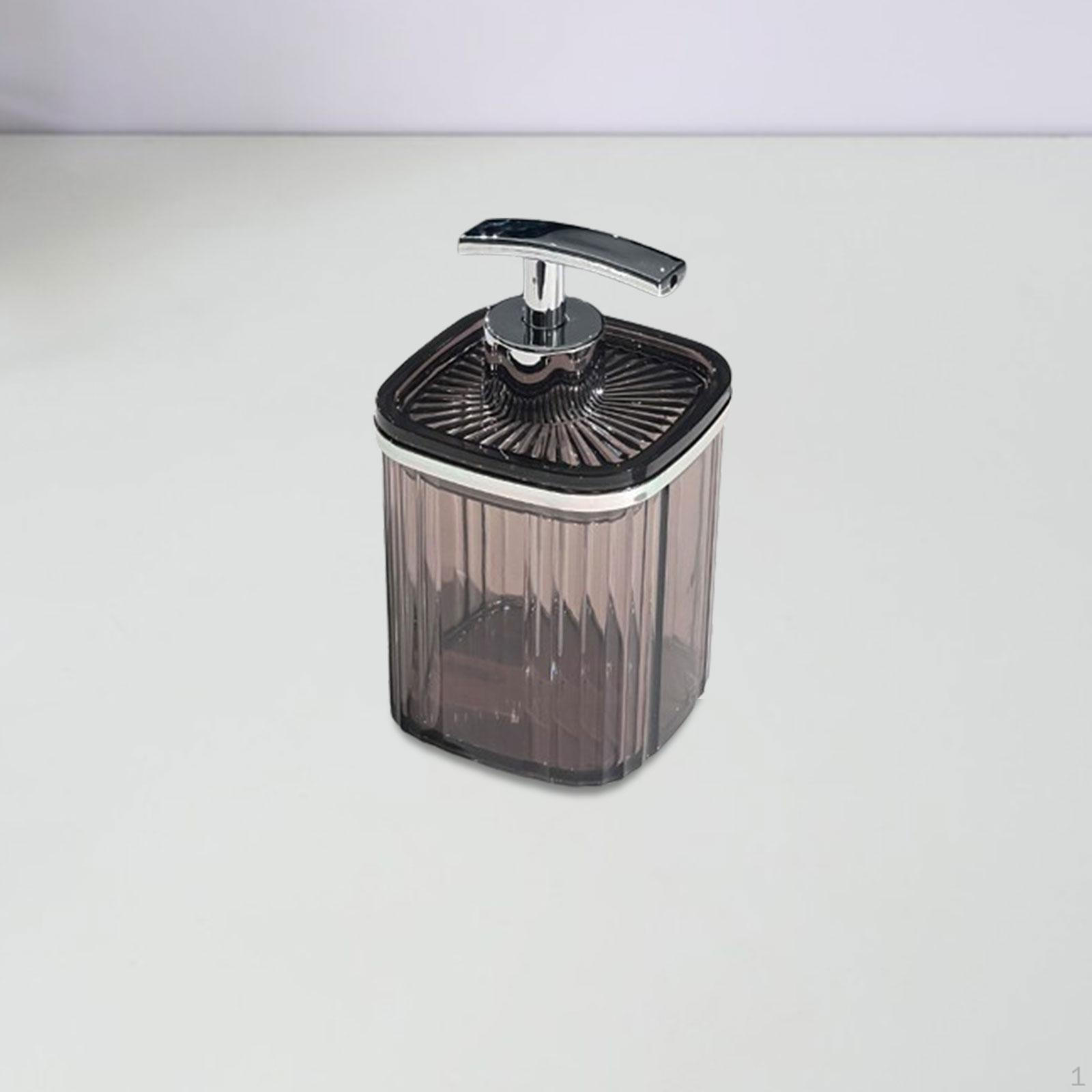 

Dish Soap Dispenser Shower Gel Dishwashing Liquid Push Bottle Lotion Body Wash Gray Brown