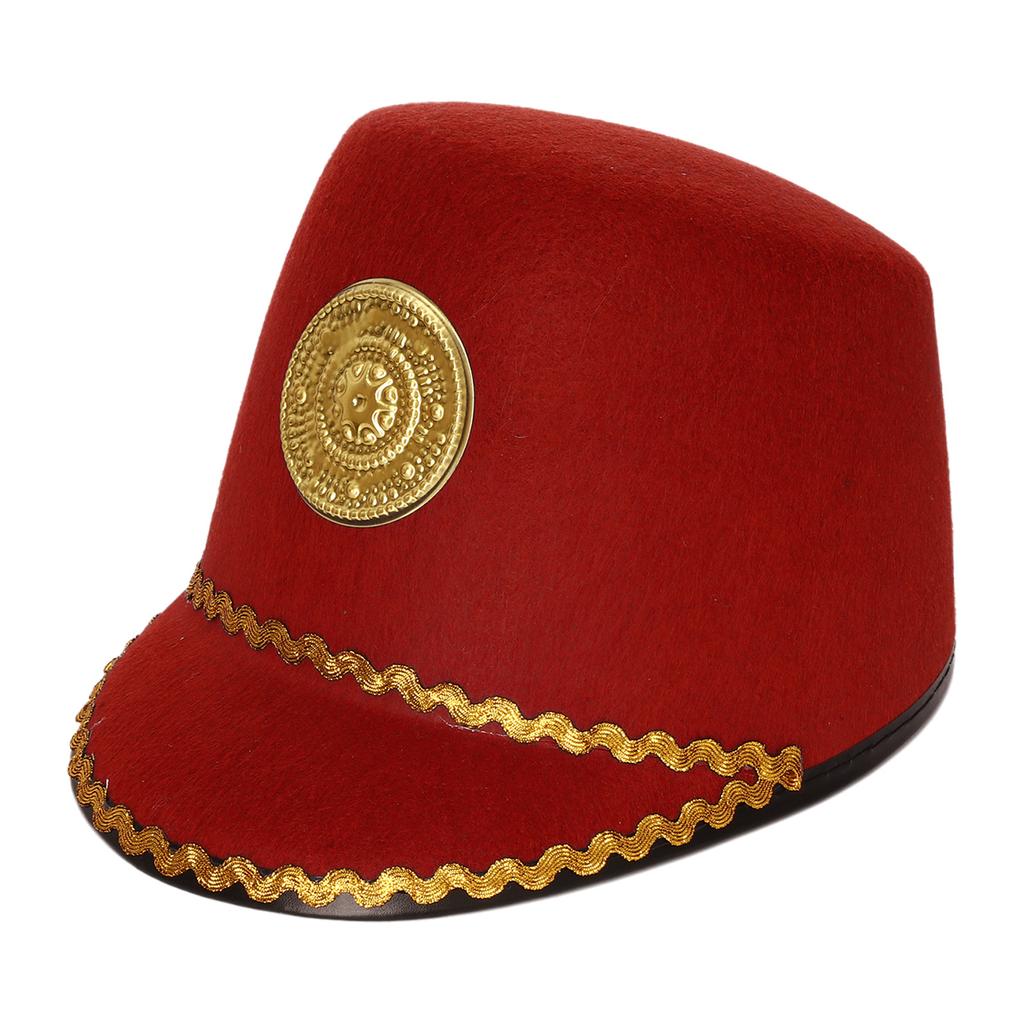 1 Stück Marschkapelle Hut Rollenspiel Soldatenhut Cosplay Leichtes Design Bequemes Kostümzubehör für Damen Herren
