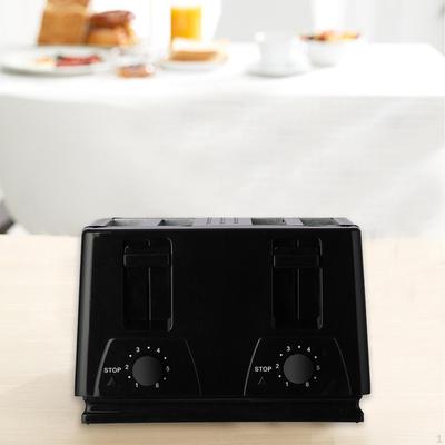 Electric Toaster Bread Machine 4 Slices Convenient Stainless Steel Automatic Maker with 2
