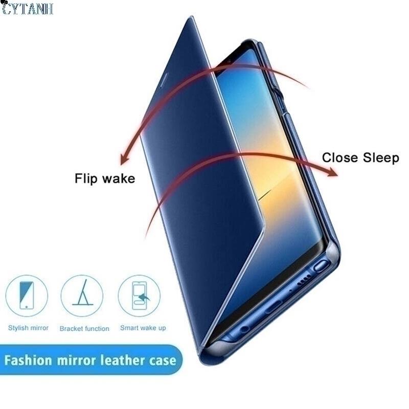 View Smart Mirror Magnetic Case For Apple iPhone 15 14 13 12 11 XS Pro Max Mini X XR 6 6s 7 8 Plus Luxury phone Flip Stand Cover