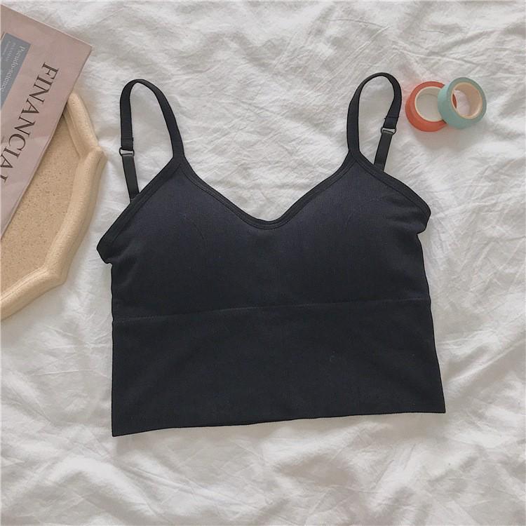 Sexy U-Shaped Camisole with Chest Pad for Women – Elegant Inner and Outerwear