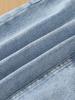 Girls' Denim Skirt (Single Piece) — Casual, Simple, and Cute A-Line Style; Trendy, Fashionable, and Versatile
