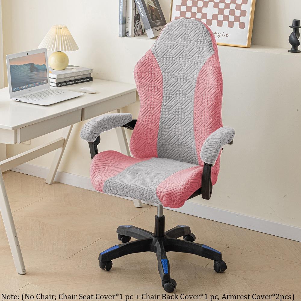Stretchy Gaming Chair Covers Breathable Thicken Slipcovers Anti-slip Dust-proof Chair Cover Set for Office and Computer Chairs