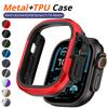 Metal Case For Apple Watch Ultra 3 49mm Accessories Protector TPU Bumper Tempered for iWatch Series11 10 9 8 7 6 Se 46mm 45mm 41mm 44mm 40mm Cover