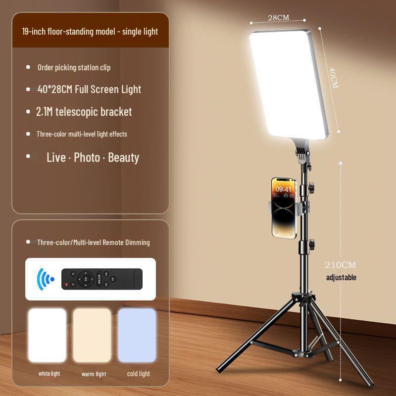 Panou profesional de lumină LED pentru streaming live și fotografie de interior