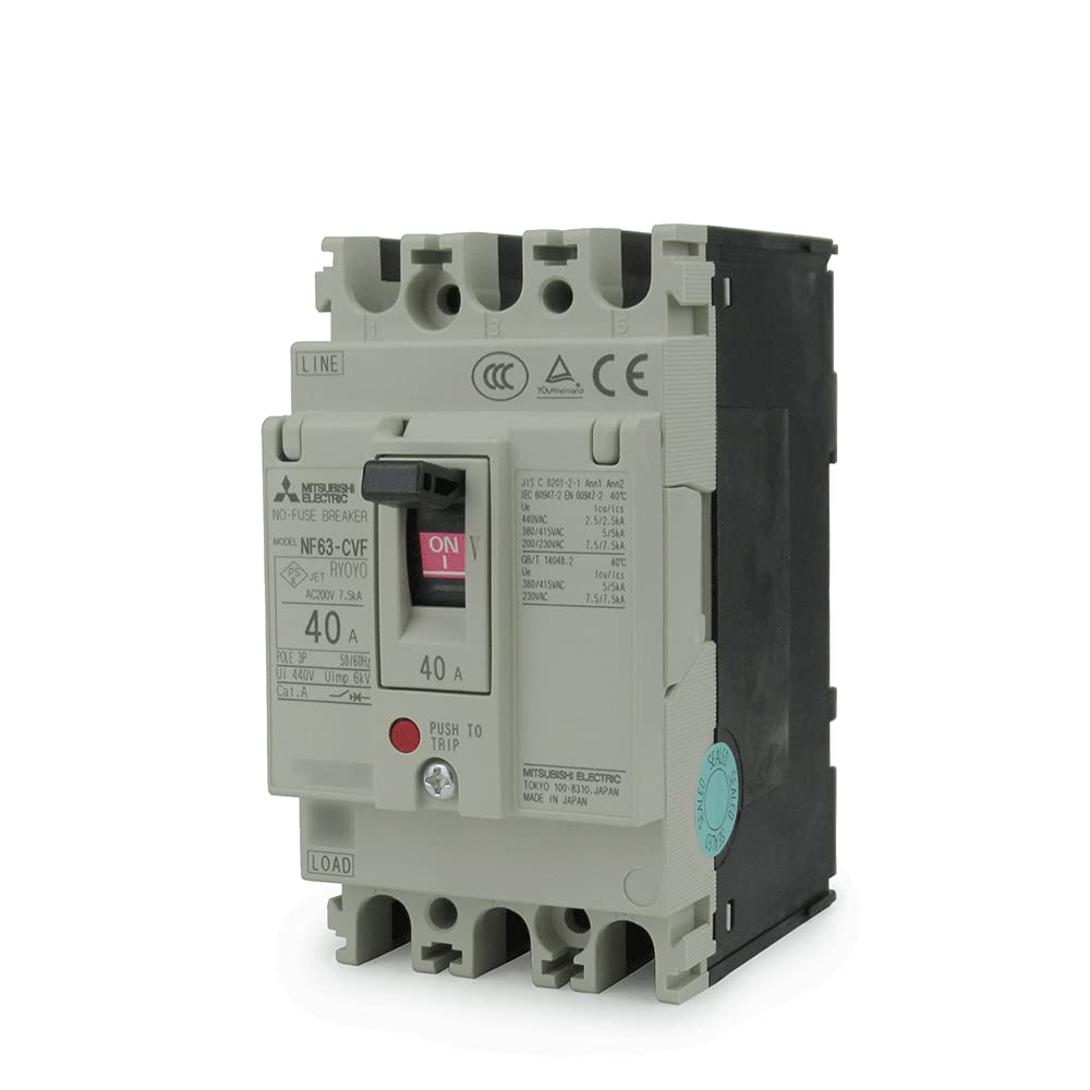 

Mitsubishi Electric 3P 50A NN NF63-CVF (Вимикач без запобіжників) (3 полюс) (Змінного струму)