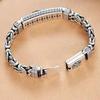 Double Chain Safe Tattoo Money Pixiu Bracelet Personality Popular Men's Fashion Silver Jewelry Sweet Cool Style 2026