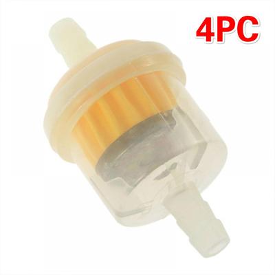 4pcs Professional Universal Hose Mini Clear Inline Motorcycle Scooter Gasoline Filter