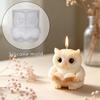 Aromatherapy Silicone Mold Non-Stick Reading Owl Candle Mold Animal Shape Mold Vivid For Handmade Craft Personal Studio Bedroom