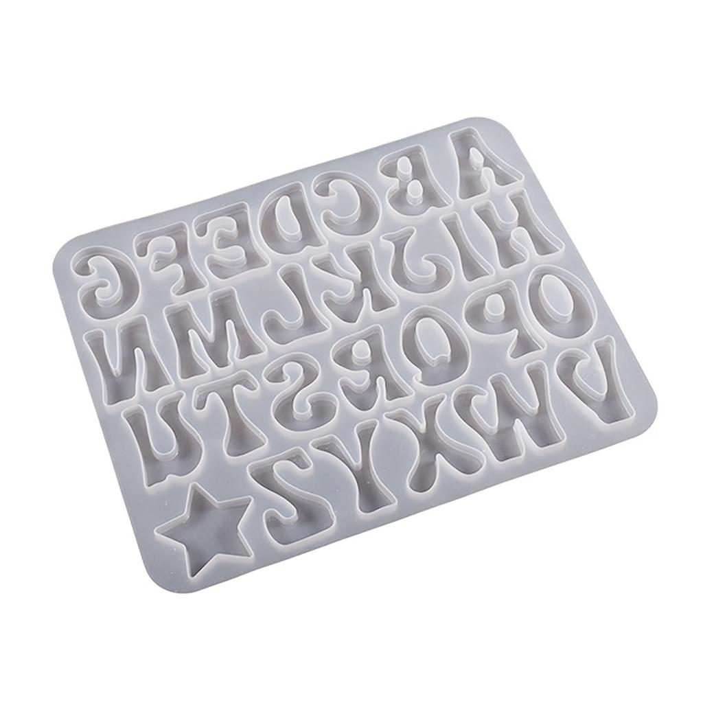 Alphabet Number Keychain Casting Mold Jewelry Craft Tools for Making Ornaments