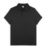 Men's Solid-color Classic Lapel Short-sleeved  Sporty Casual Shirt Top