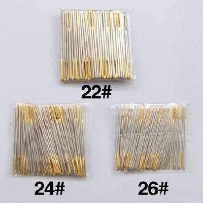 New 100Pc Multi-size Tail Embroidery Fabric Cross Stitch Darning Needles Craft Tools 22/24/26# Stainless Steel DIY Sewing Needle