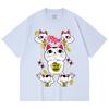 230 g/m² 100% Baumwolle DanDaDan V6 Turbo Oma Druck Unisex Schweres Baumwoll-T-Shirt