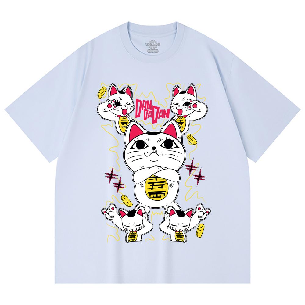 230 g/m² 100% Baumwolle DanDaDan V6 Turbo Oma Druck Unisex Schweres Baumwoll-T-Shirt