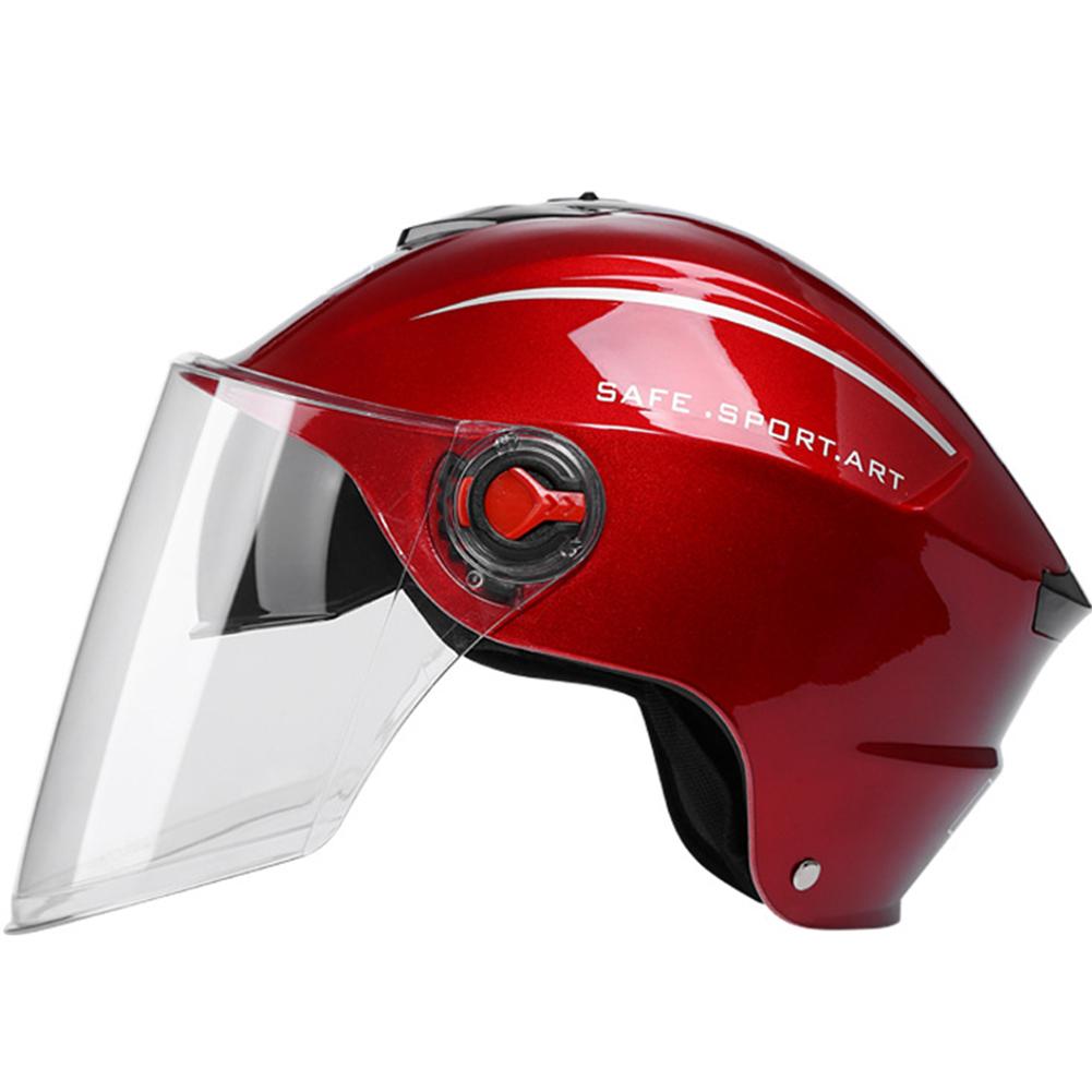 Motorcycle Helmet Open Face Motorbike Helmet Electric Safety Double Lens Helmet Motocross Moto Casque Anti Glare Casco Para