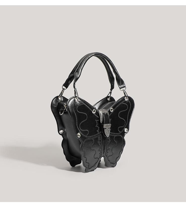 Personalized Butterfly Women s Bag Creative Backpack Niche Design Shoulder Crossbody Bag Advanced Handbag чёрный