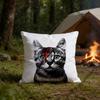 DDavidS BBowieS Kissenbezug Polyester Quadratische Kissenhülle 45 cm Dekorativ für Zuhause Couch Bett Auto Dekor