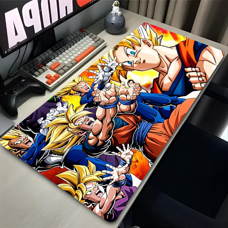 Mouse Pad DBZ Rug Rubber Table Large Gamer Xxl Desk Mat Computer Keyboard Gaming Accessories Carpet Dragon Ball Z Mousepad