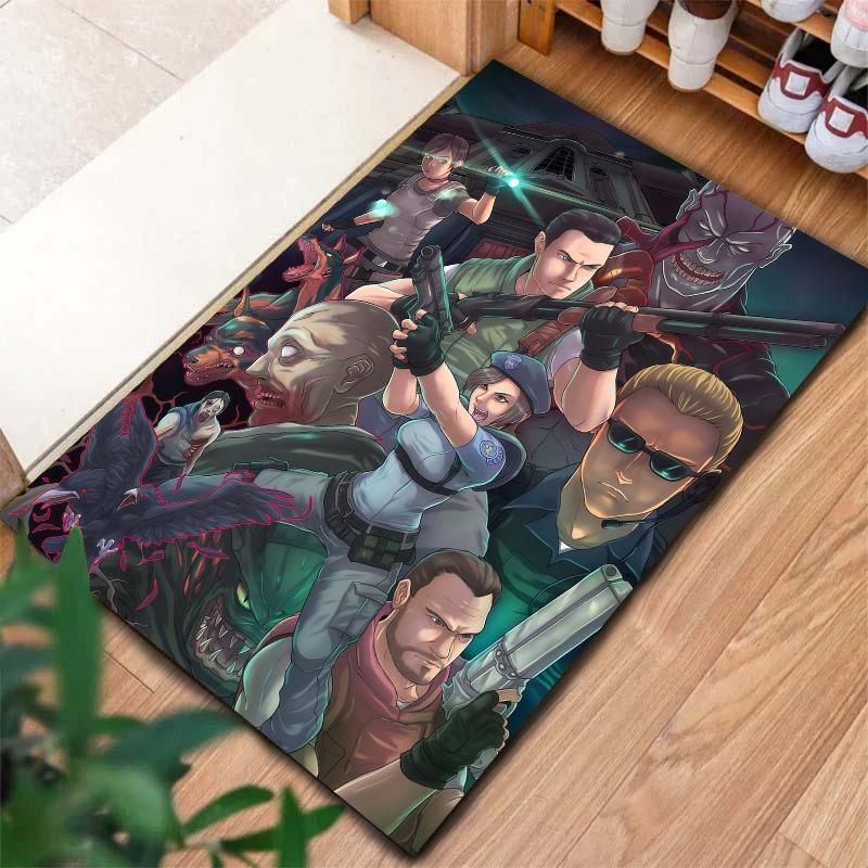 Resident Evil Carpet Rug for Living Room Bedroom Home Sofa Decoration,Kids play Nonslip Floor Mat