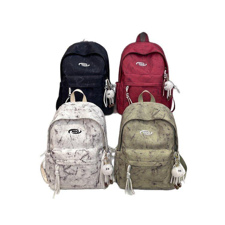 Schoolbag Japanese Simple Fashion High Value Large Capacity Commuter Versatile Schoolbag Junior High School High School Student Backpack