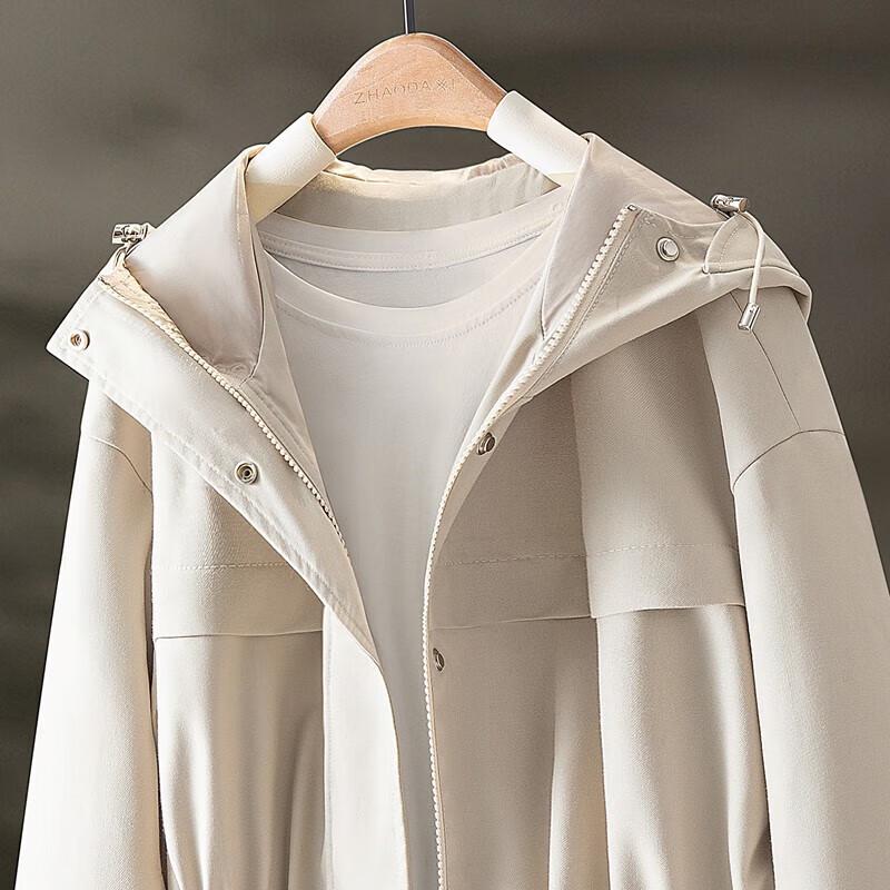 Women's Hooded Loose-Fit Long Sleeve Jacket