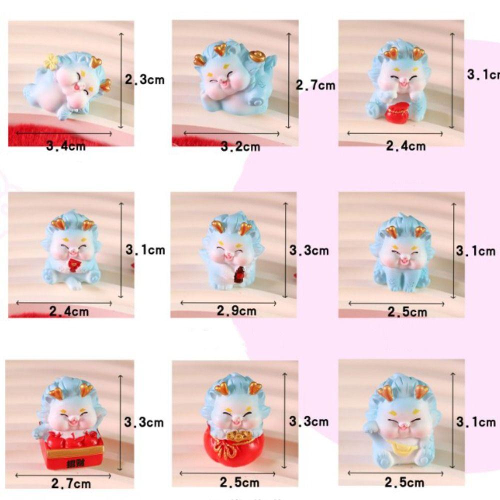 Chinese Style Dragon Cartoon Figurine Dragon Micro Landscape Decoration Home Decoration