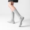 Breathable Organic Bamboo Cotton Socks Manufacturers Compression Sports Terry Socks  Solid Pure Black Seamless Socks