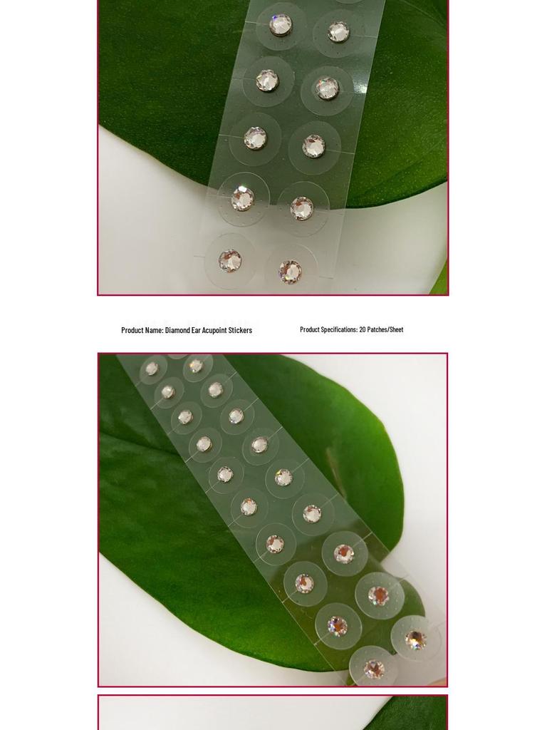 Transparent Crystal Ear Seed and Acupoint Massage Stickers